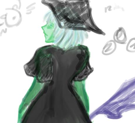 wicked witch riku boy sketchy color